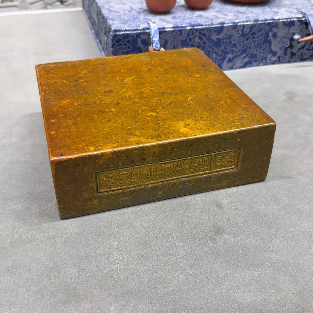 砖雕20x20x6 老料金砖底座