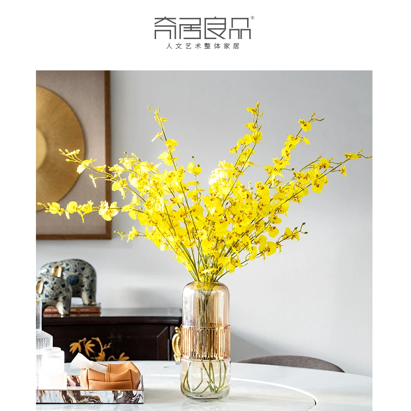 【奇居】跳舞兰仿真花艺客手工逼真蝴蝶花卉