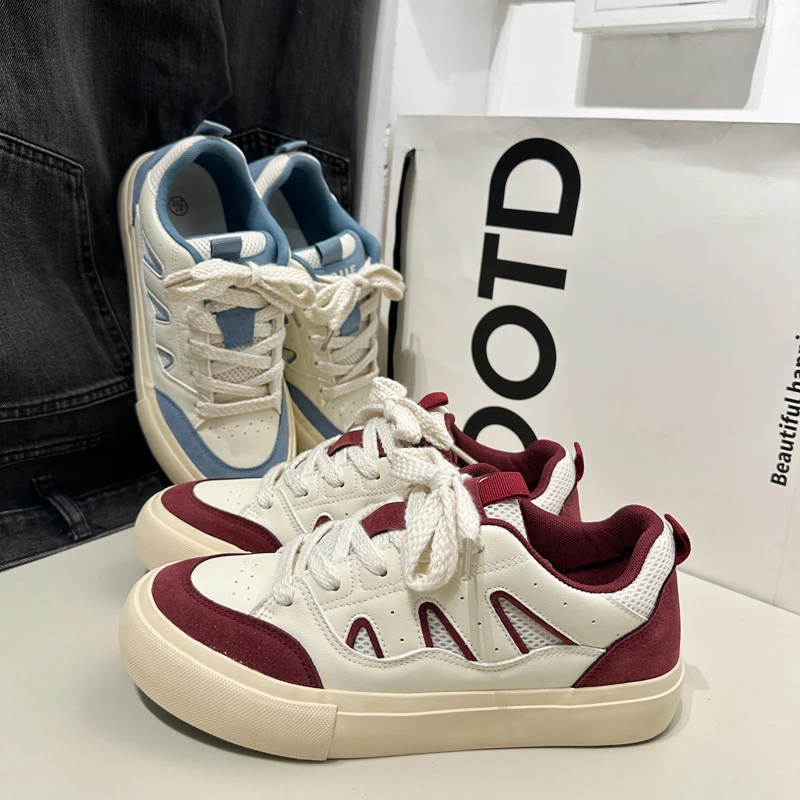 鞋子男生2025春季新款时尚休闲运动板鞋潮流百搭网红透气潮鞋男式