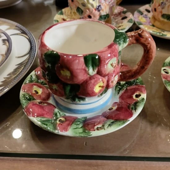 陶瓷一杯一碟微瑕特价出不退换