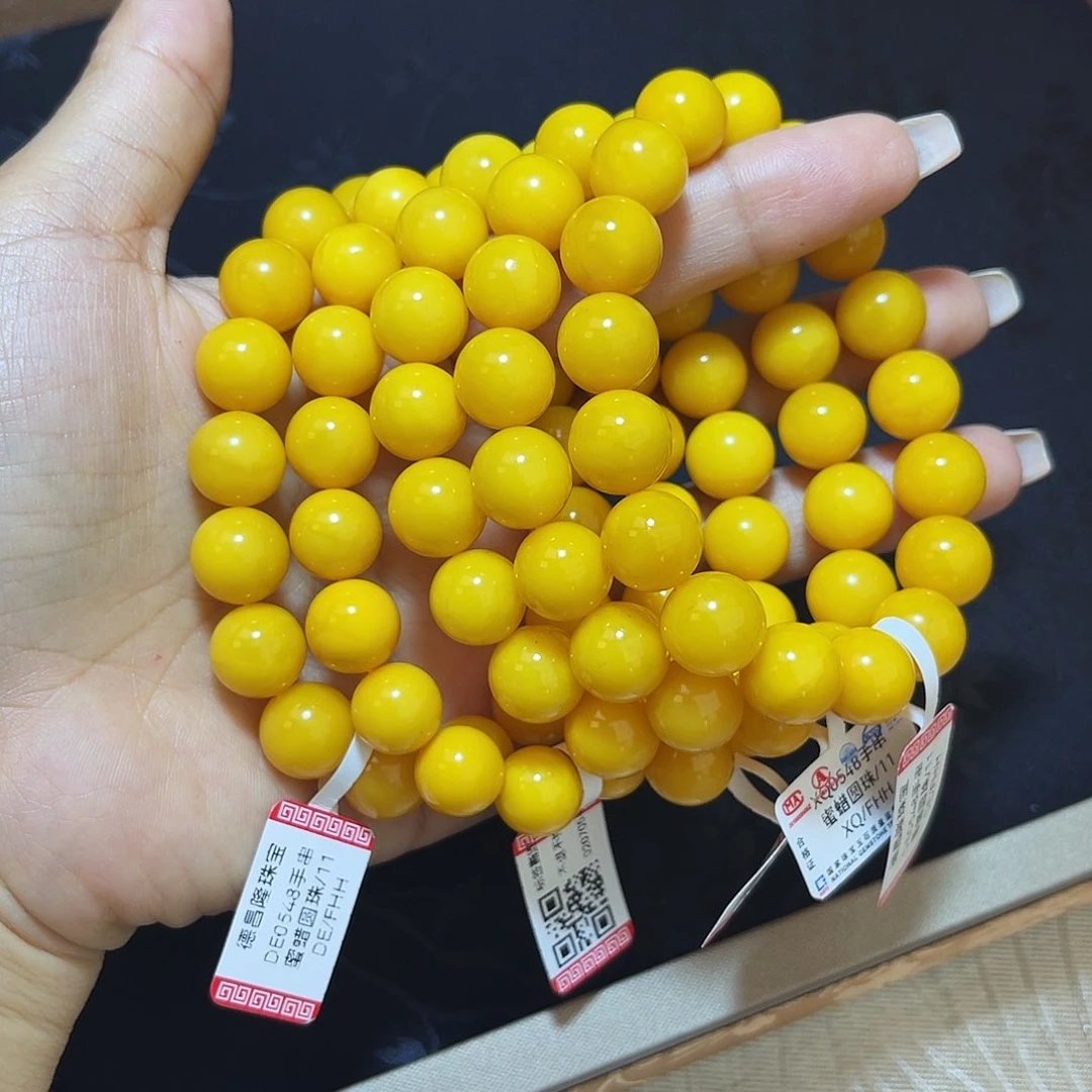 未镶嵌琥珀手链11 m多样性发其一