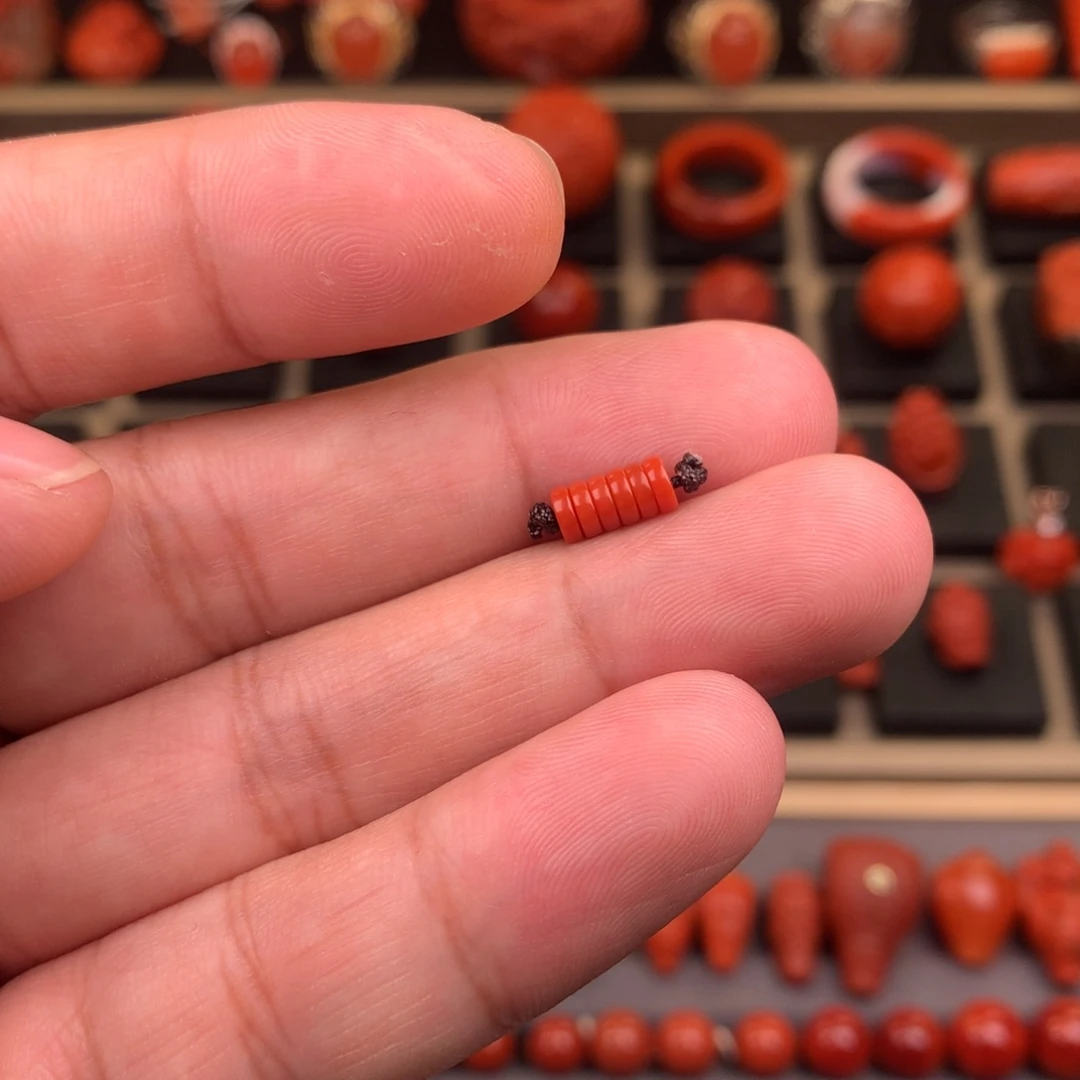 南红玛瑙未镶嵌精工直切隔片4+