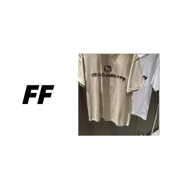 【E005-W86】春夏新款字母刺绣短袖