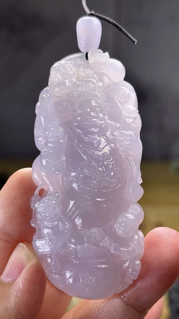 天然缅甸翡翠起冰胶种财神毛货买断需抛光尺寸74-32-13