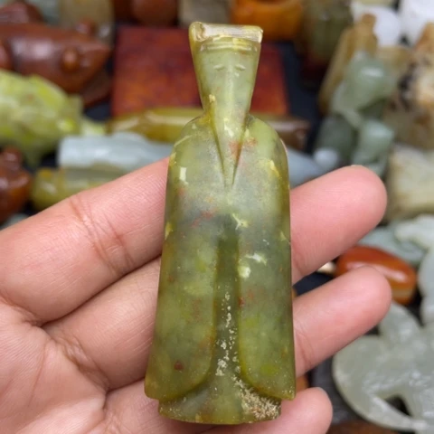 蛇纹石玉未镶嵌颈饰71