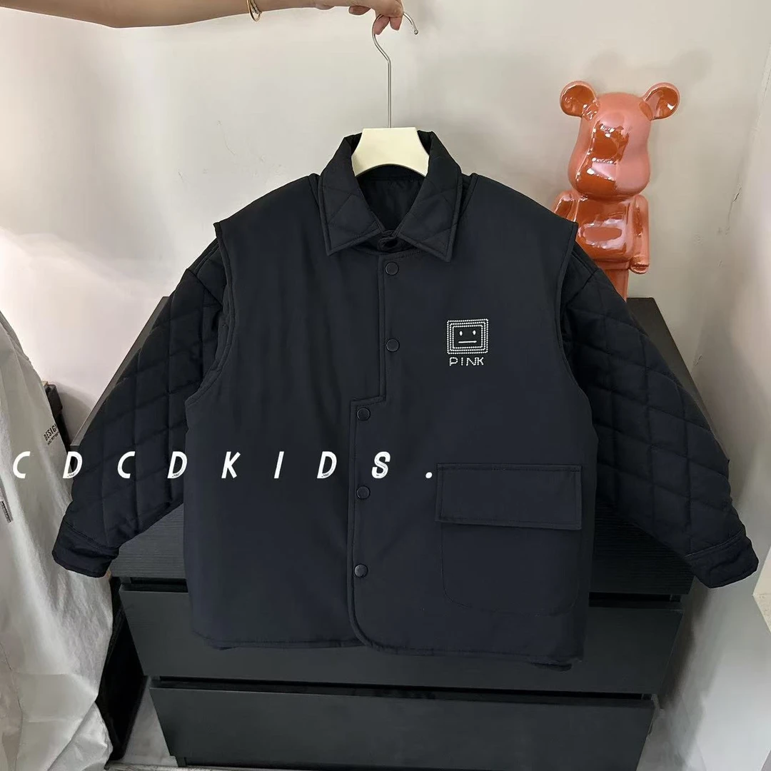 川度25188儿童棉服两件套冬季新款男童女童冬季百搭两件套棉服