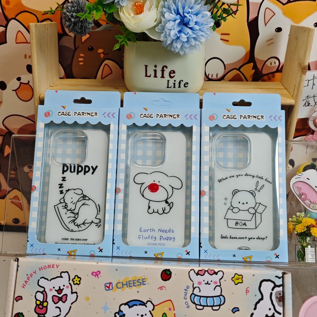 九块九三个手机壳14PROMAX 可爱IMD双层亮面壳适用于苹果国产型号