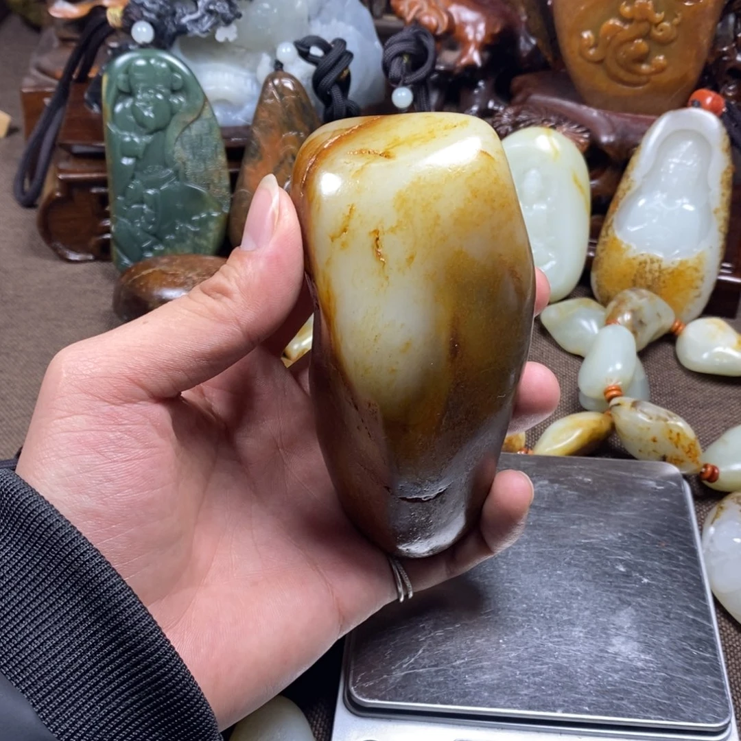 和田玉未镶嵌挂件