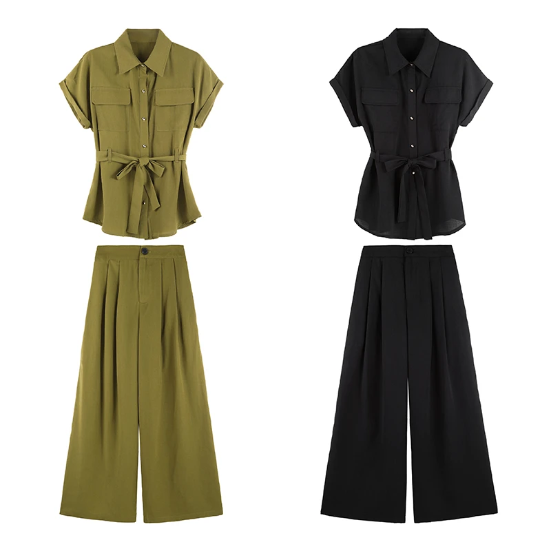 「思思」2025年夏季新款气质收腰套装两件套SHBZW651785