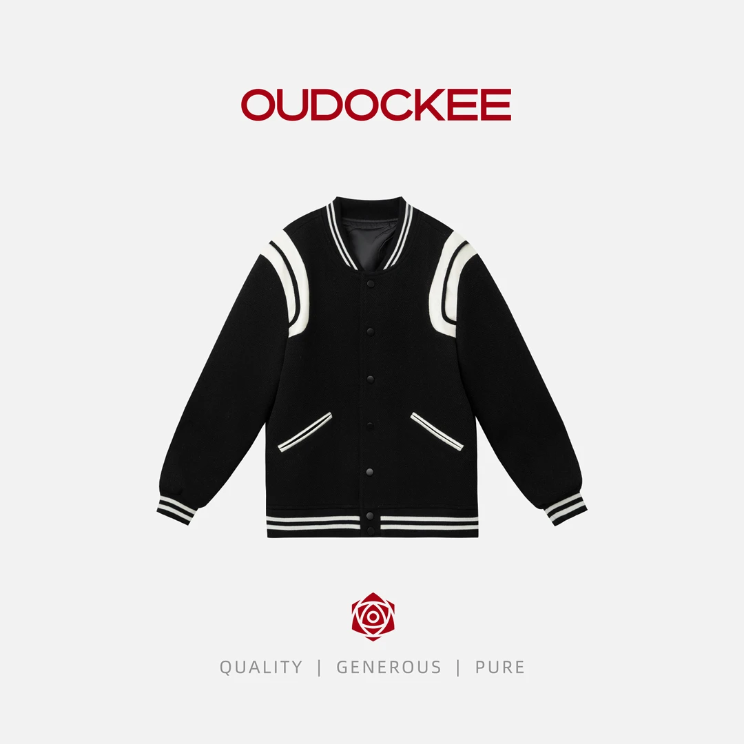 OUDOCKEE 鸥鸥【杨树林】SLP风格棒球服潮牌宽松短外套 JACE705T