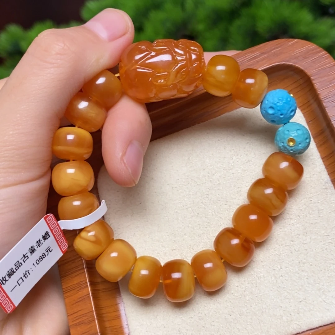 【闪购商品】未镶嵌蜜蜡手链手串