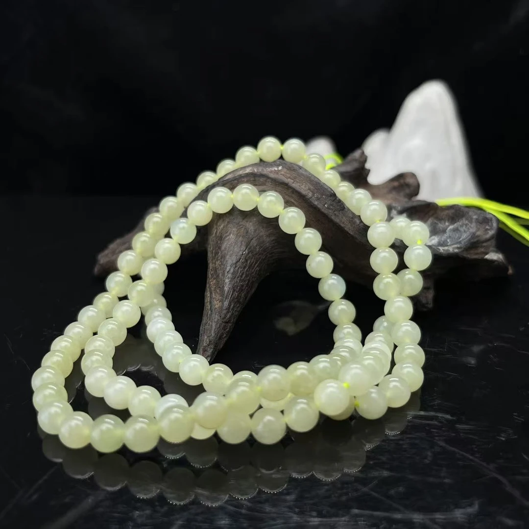 S257  和田玉珠链  QQ831002