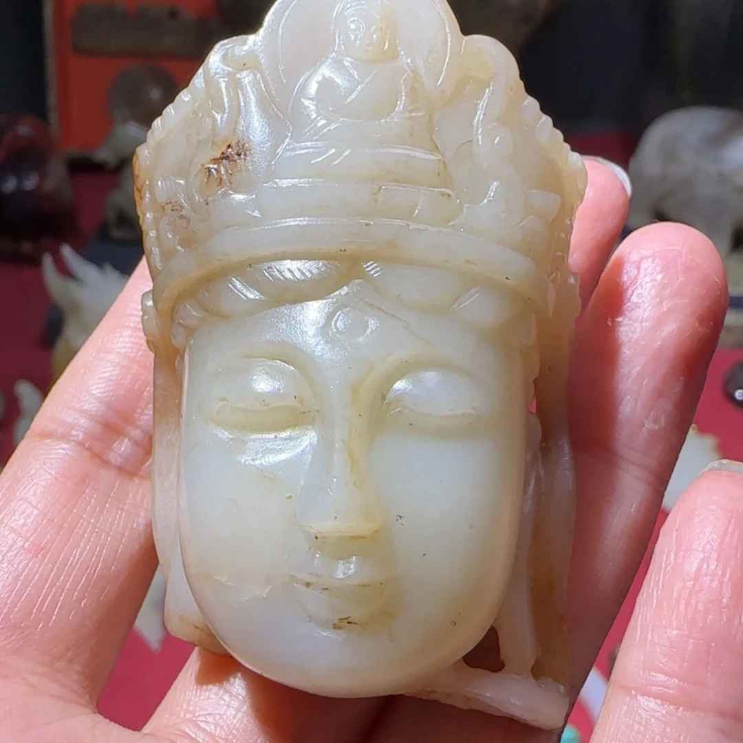 卧***7和田玉未镶嵌挂件