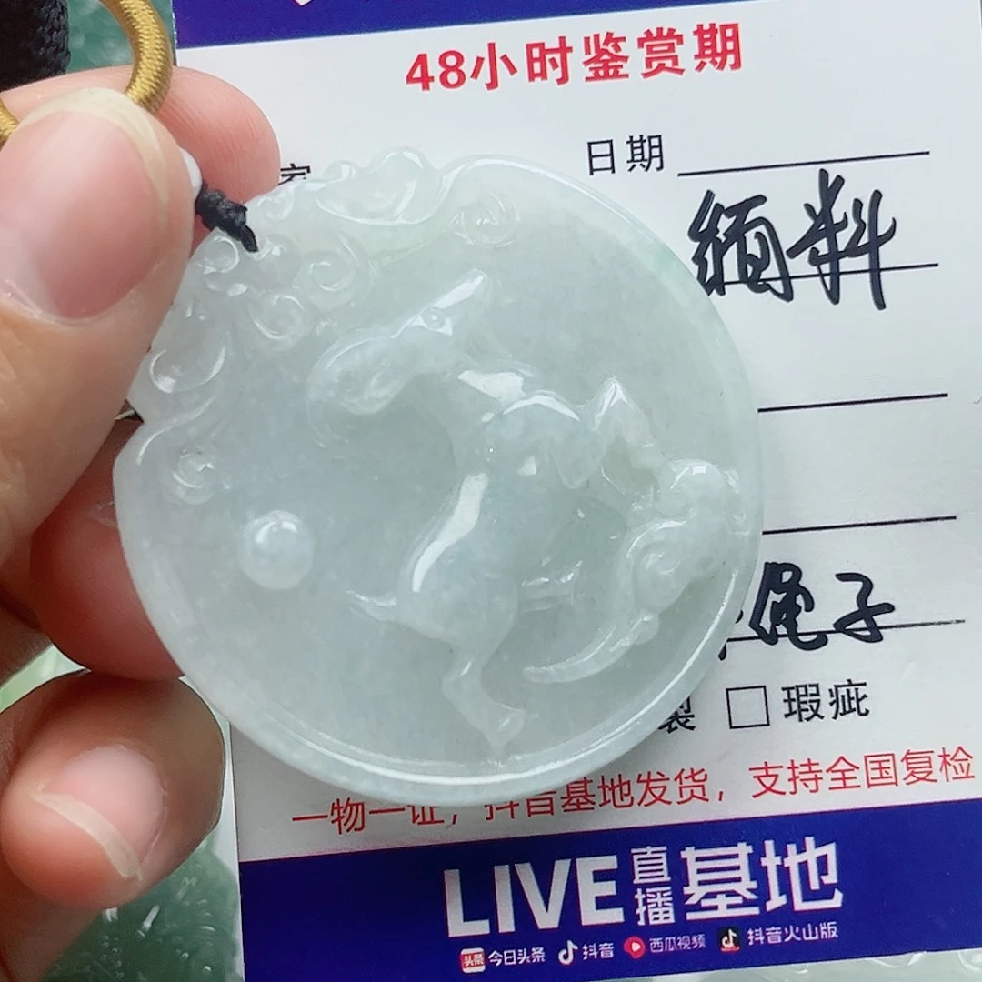 翡翠未镶嵌颈饰