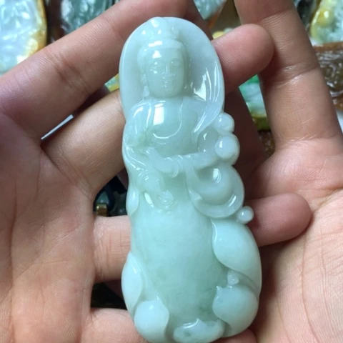 翡翠未镶嵌颈饰天然缅甸翡翠a货