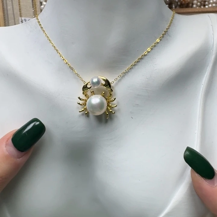 合金淡水珍珠项链