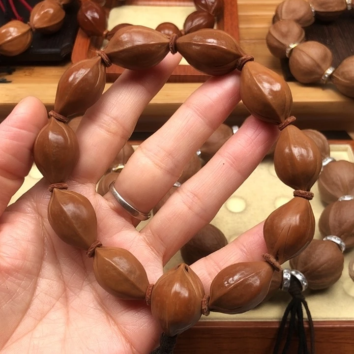橄榄核手串梅林铁核15 X25三面佛