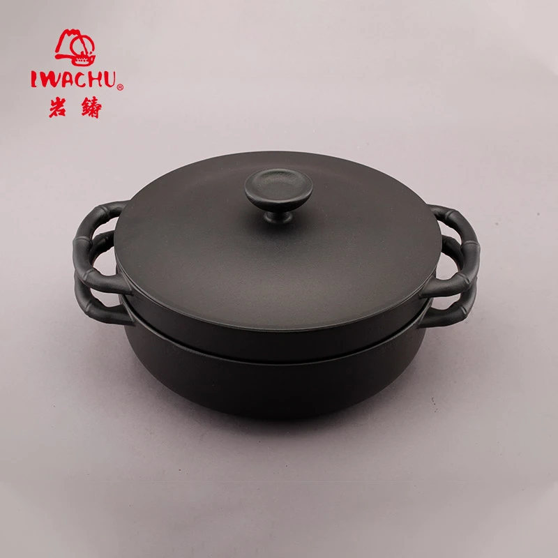 【厨房焕新】岩铸南部铁器铸铁家用煎炸炒蒸适用多功能锅深浅双层锅