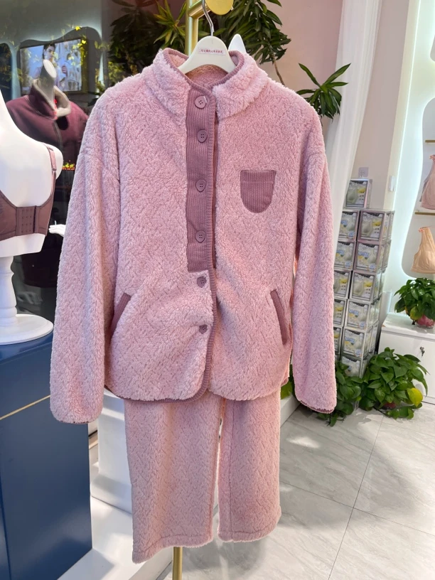 2024秋冬棉睡衣家居服冬季保暖时尚加厚