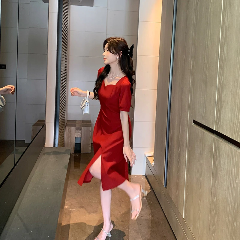 奢姿205年夏季新款大码女装气质优雅长裙胖妹妹简约大方连衣裙