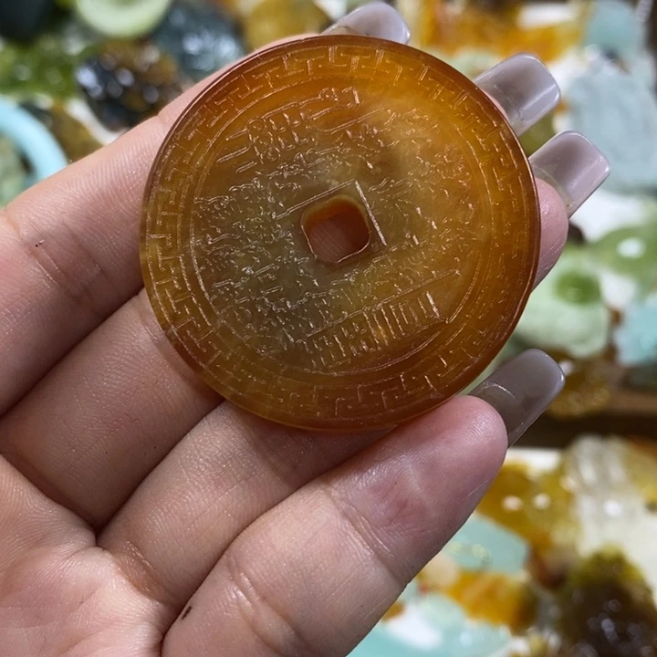 蛇纹石玉未镶嵌吊坠