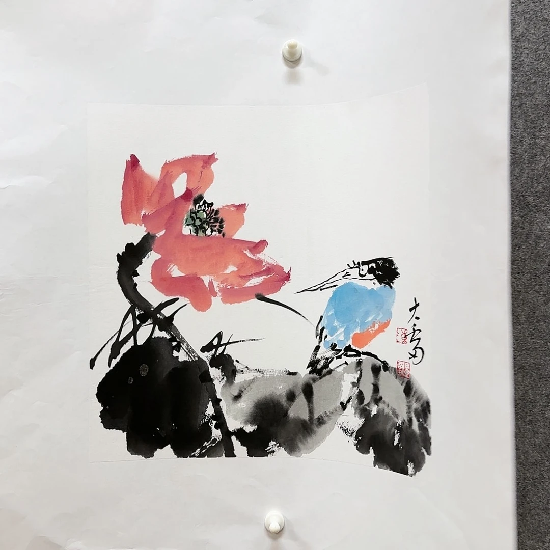 国画大雷老师手绘作品