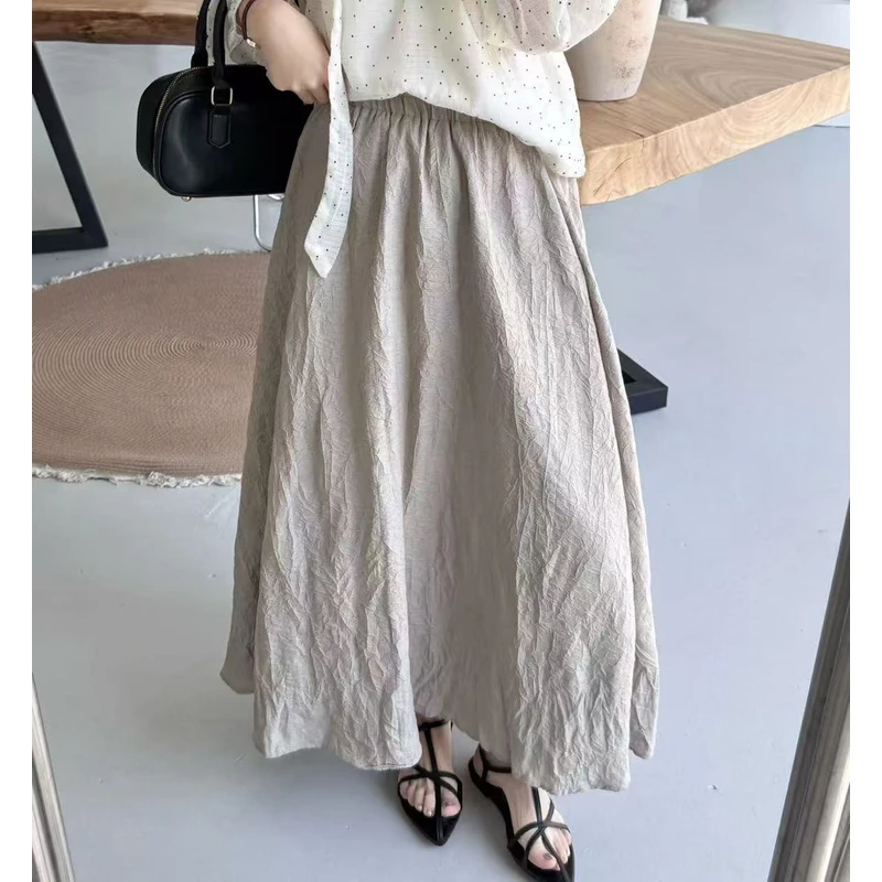 2529【PINGJIE】2025高货半裙）韩版时尚休闲潮流舒适百搭洋气裙子