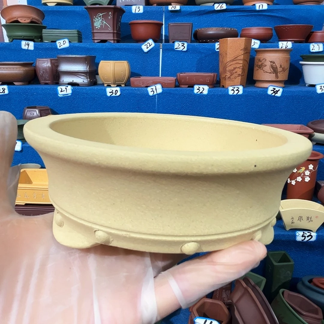 紫砂花盆12*3.5……