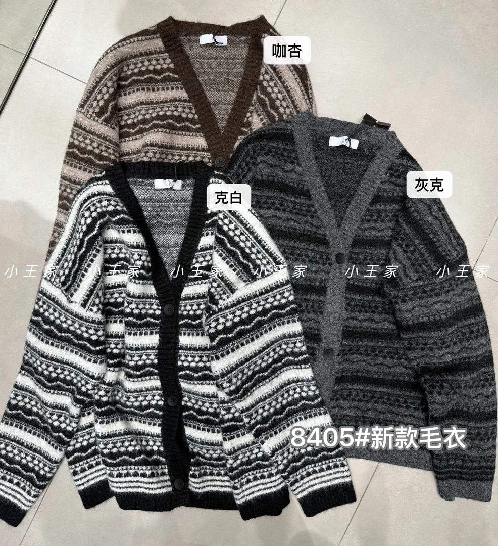 XW#8405#针织毛衣开衫 FL