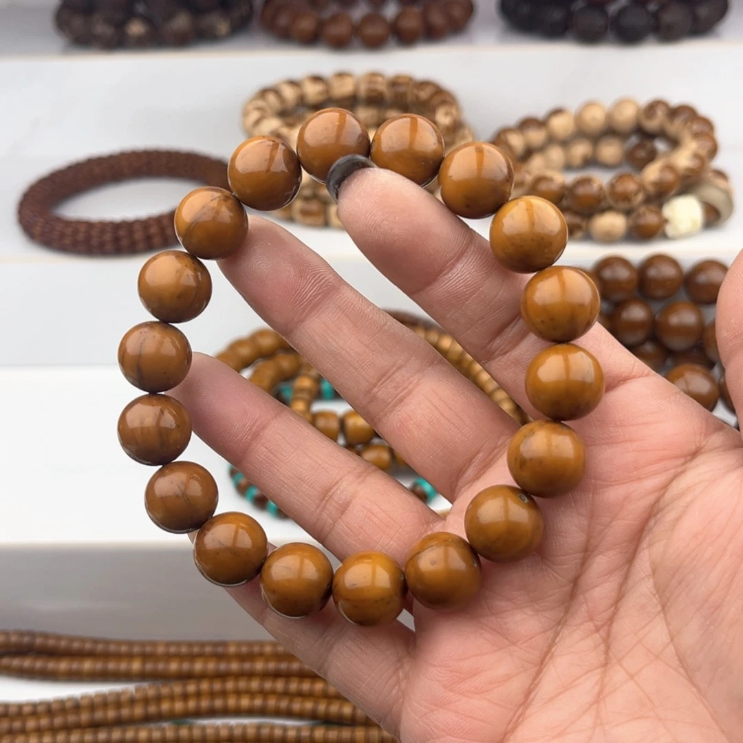 紫金鼠手串半实心光珠12