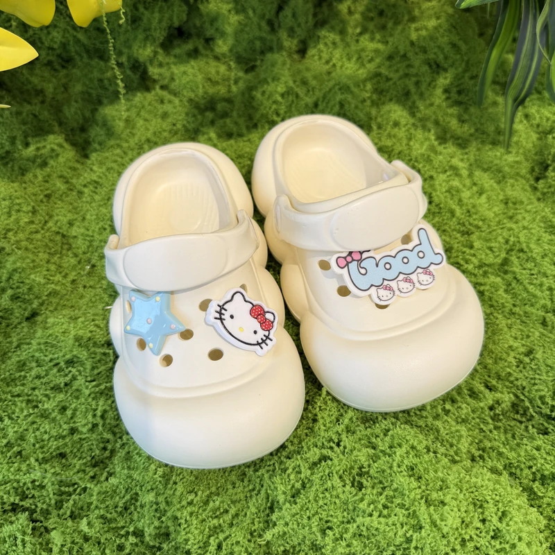 【金樱桃 Golden cherry】小童哈喽小猫洞洞拖鞋