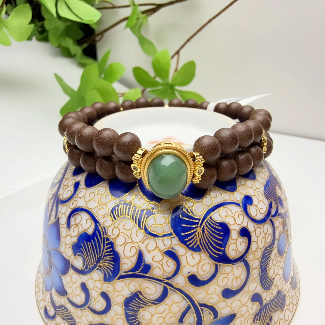 【龙涎香方】合香珠 设计款双排手串 天然手工制作