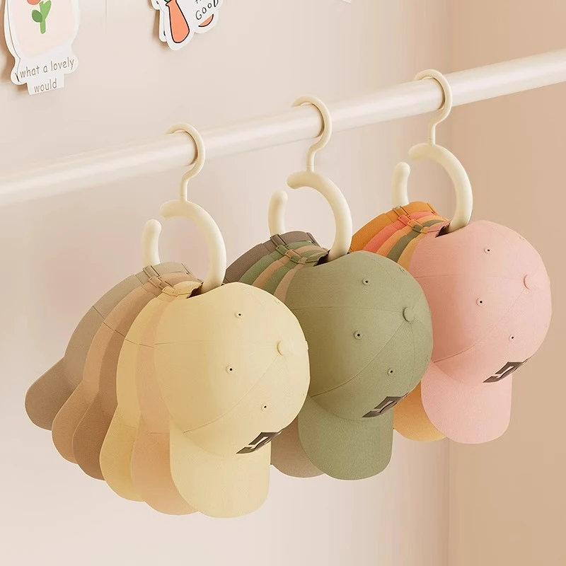 优勤帽子收纳神器家用衣柜宿舍挂鸭舌帽子吊带整理架旋转无痕挂钩