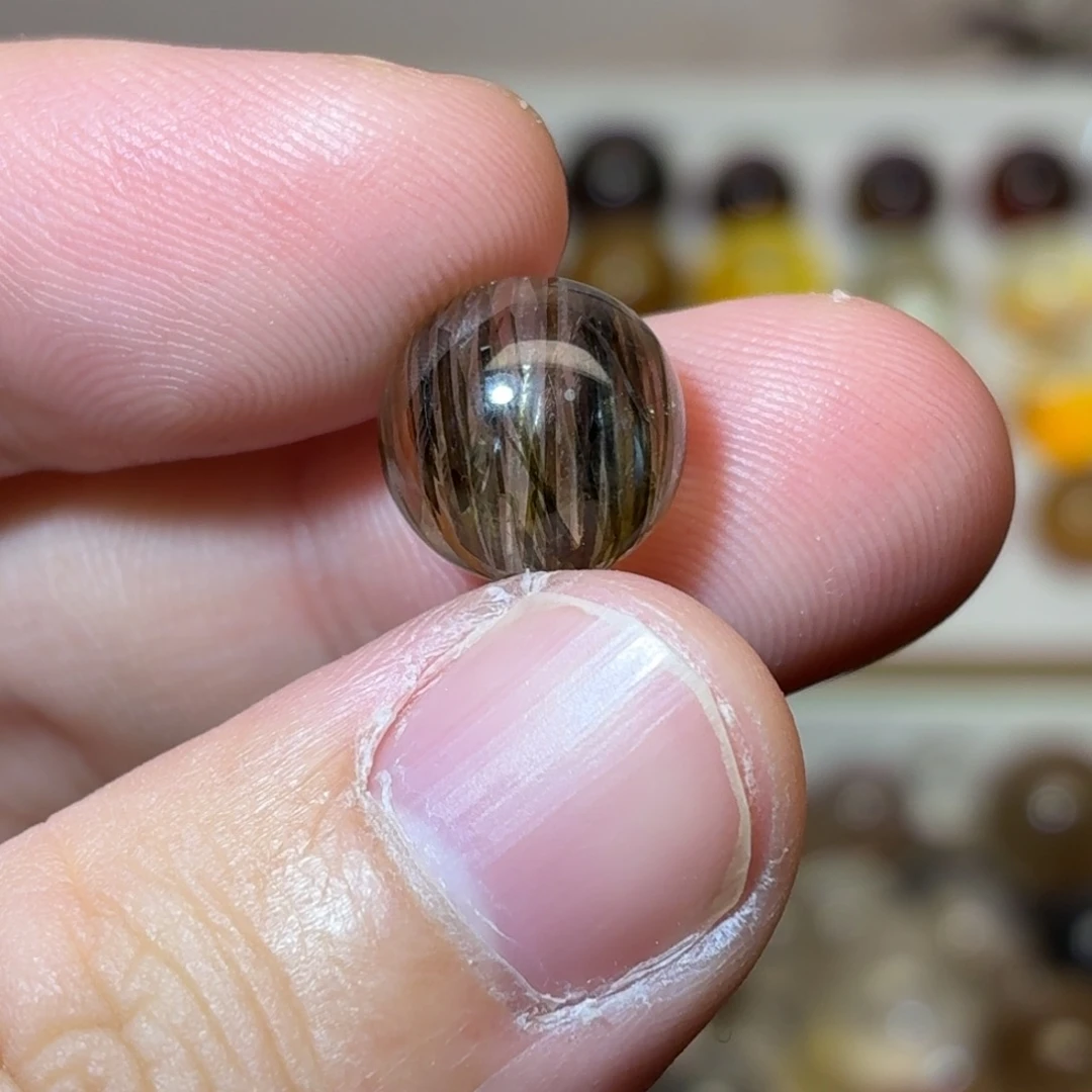 珠宝半成品未镶嵌水晶11mm+绿碧发