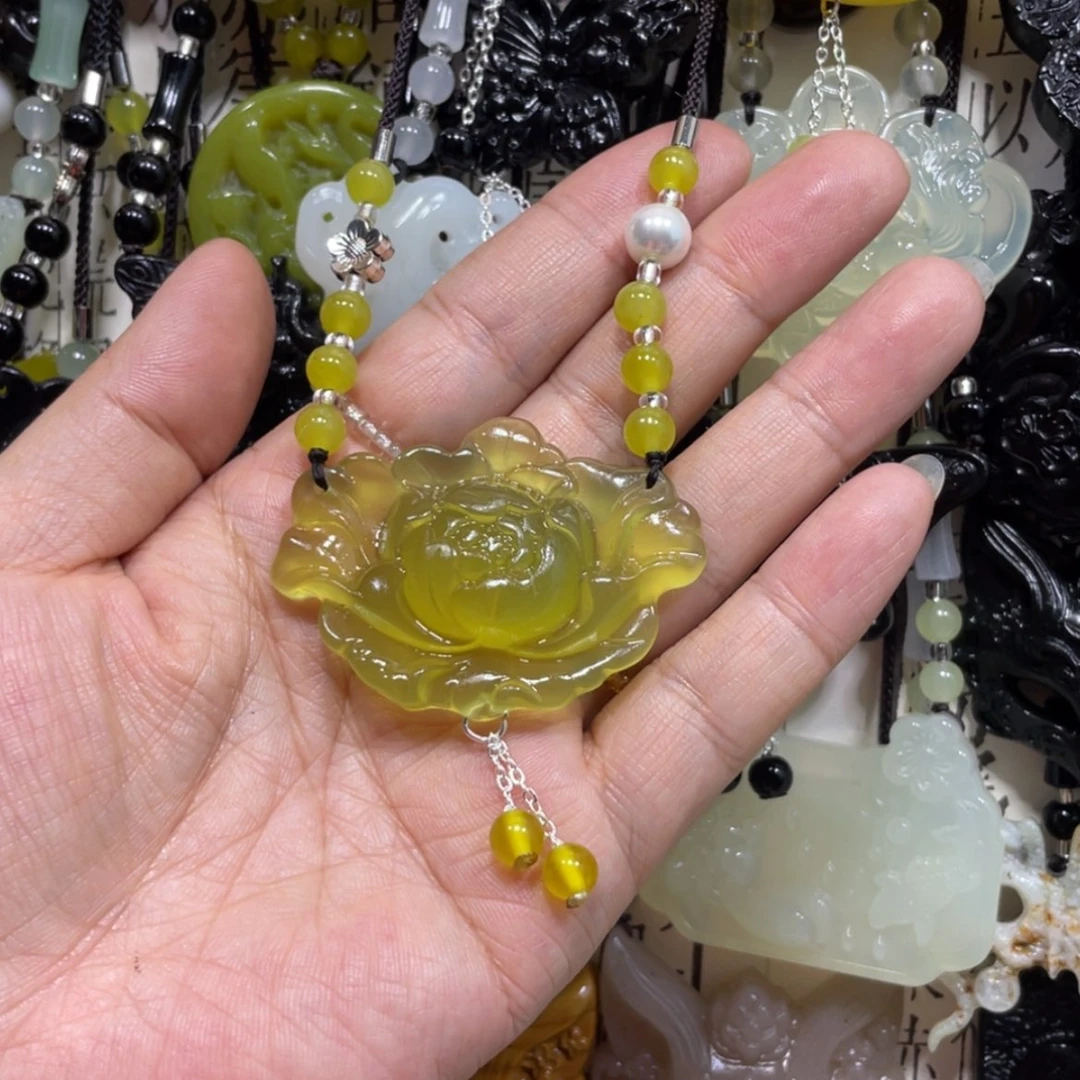 【闪购商品】岫玉颈饰未镶嵌130吊坠