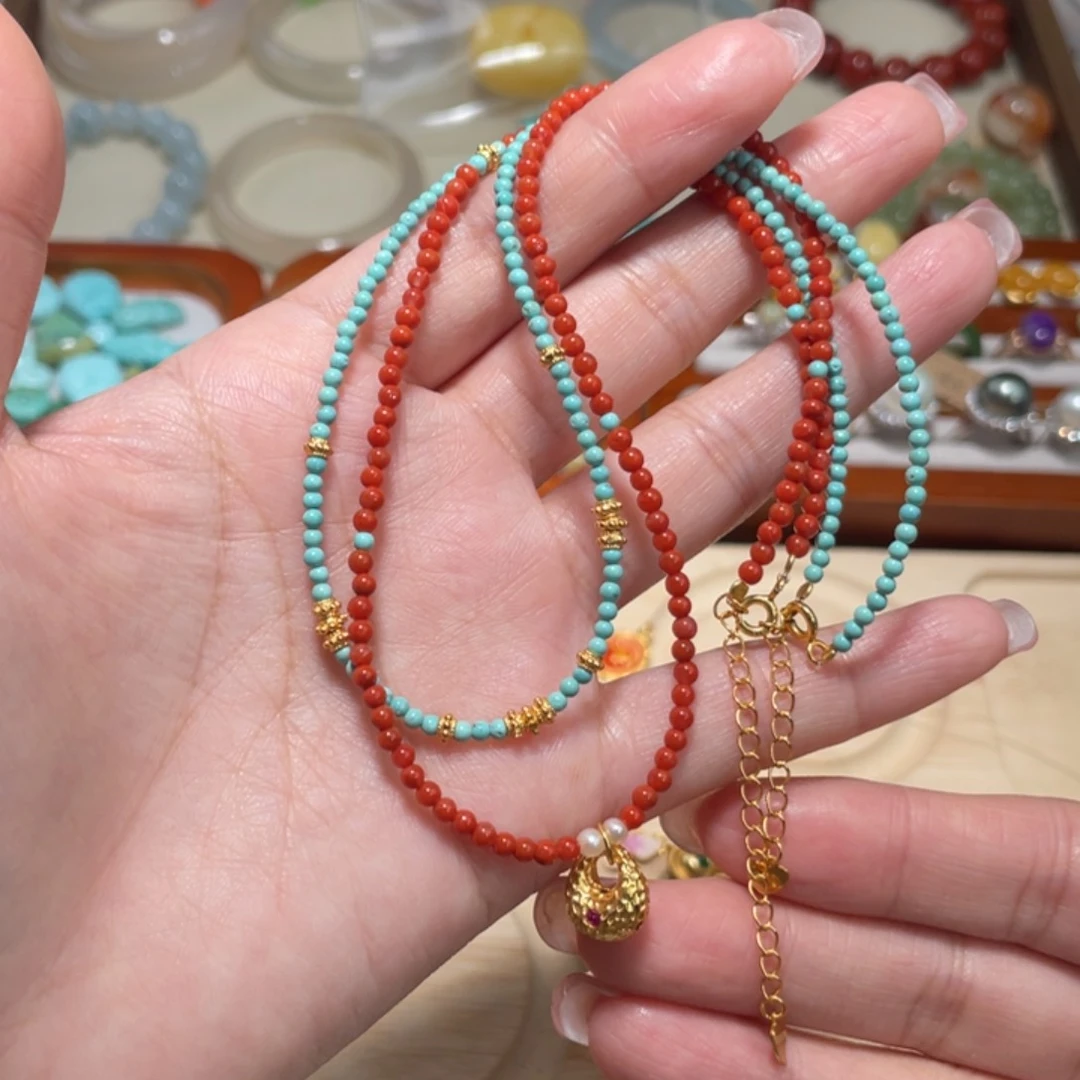 南红玛瑙项链未镶嵌加****宝