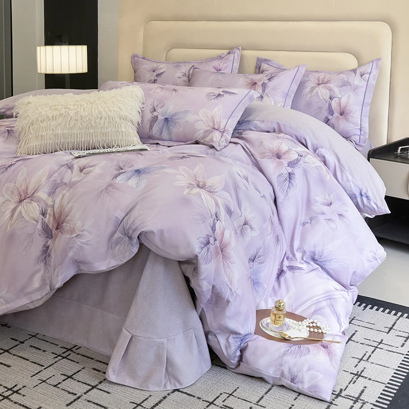 2025年新款全棉长绒棉数码印花四件套