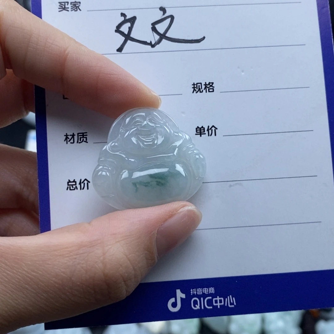 会***宝翡翠未镶嵌颈饰佛公