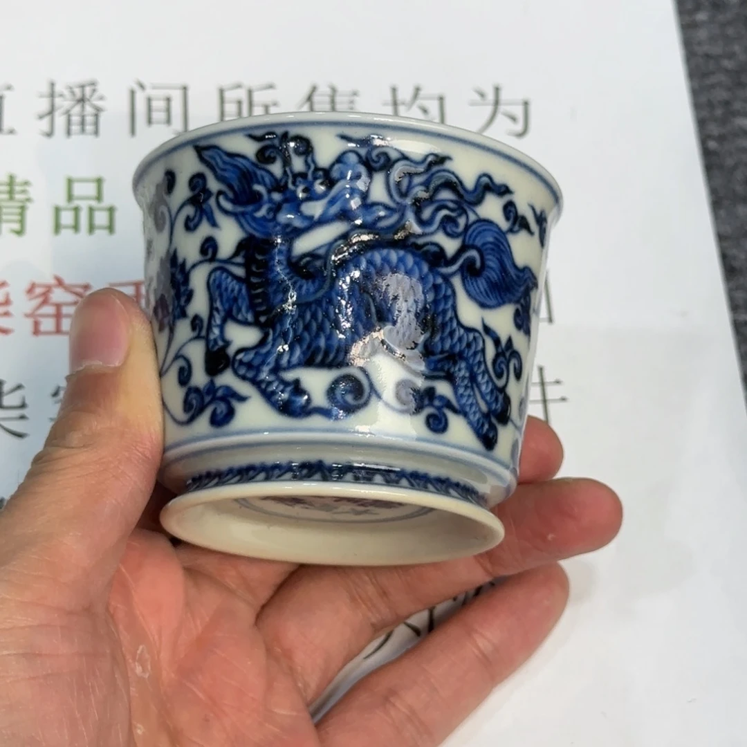 杯子瓷当代仿古精品全手工