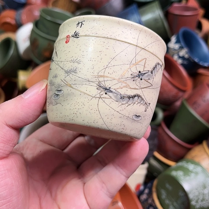 紫砂茶杯全手工紫砂主人杯