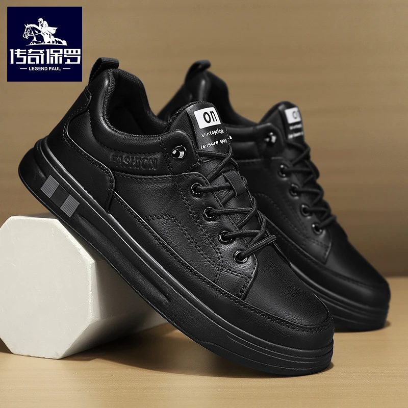 传奇保罗时尚韩版潮鞋男士运动休闲跑步鞋软底平板鞋防滑百搭潮流