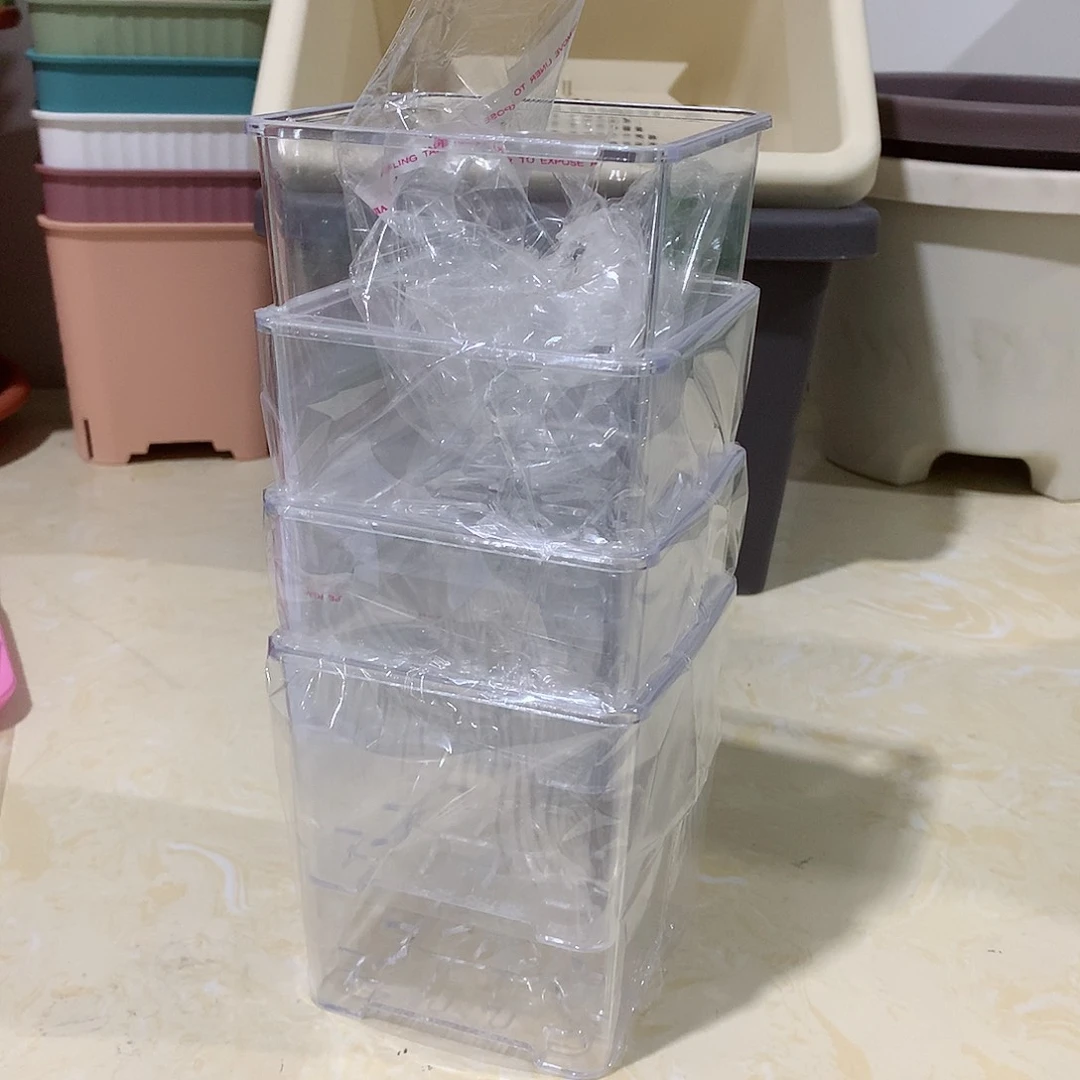 树脂透明方口10.5，5个无托