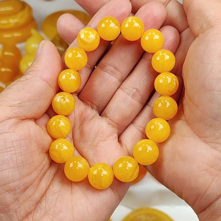 蜜蜡手串未镶嵌手串12