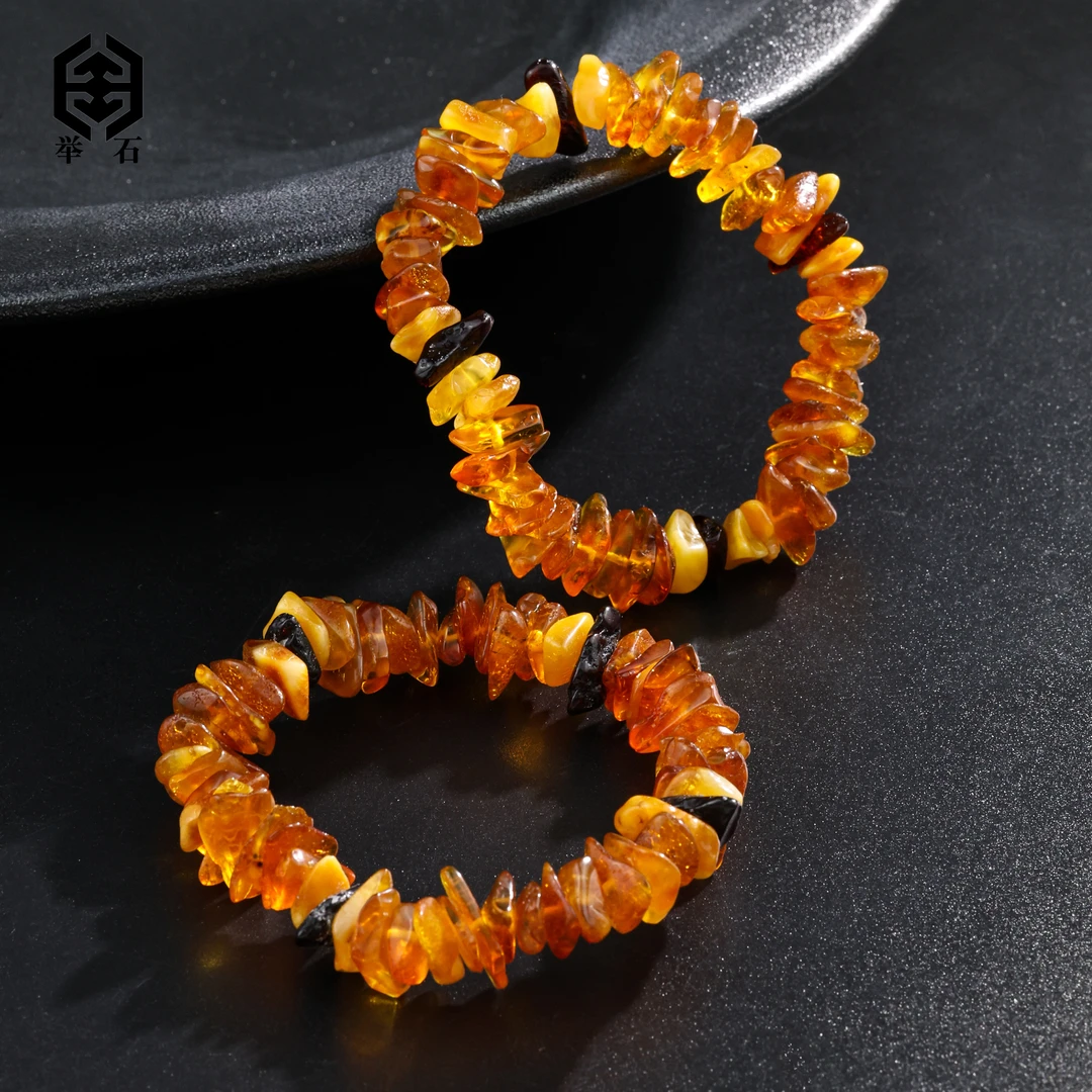 【举石精选】X0629-409-42琥珀手串（一件/多样性发）R