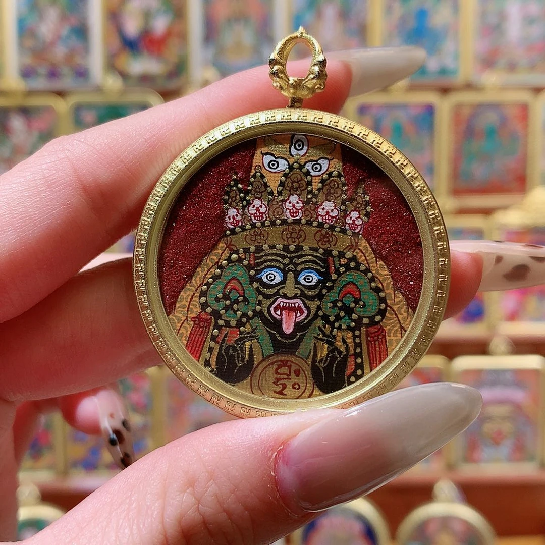 吊坠般若唐卡非遗传承