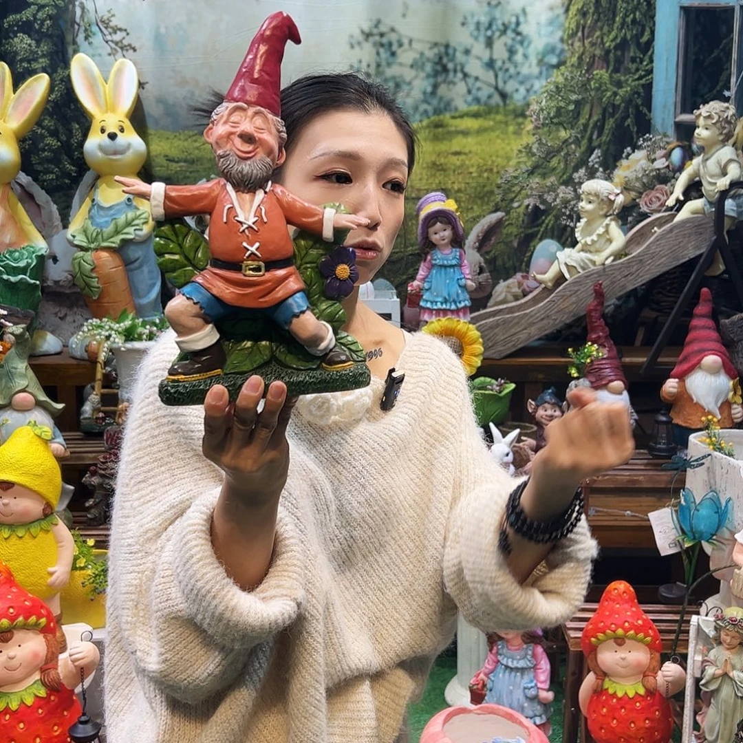 花园摆件红红火火