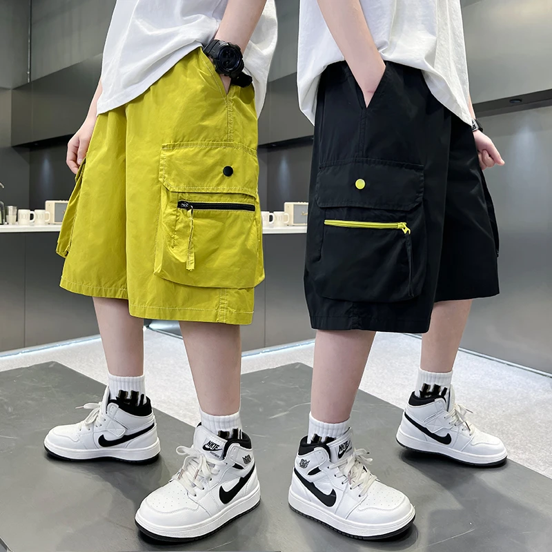 男童中大童2025新款夏季韩版帅气时尚潮酷洋气休闲宽松工装短裤