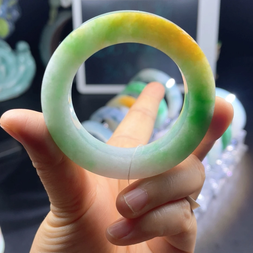 定制翡翠未镶嵌天然翡翠A货手镯