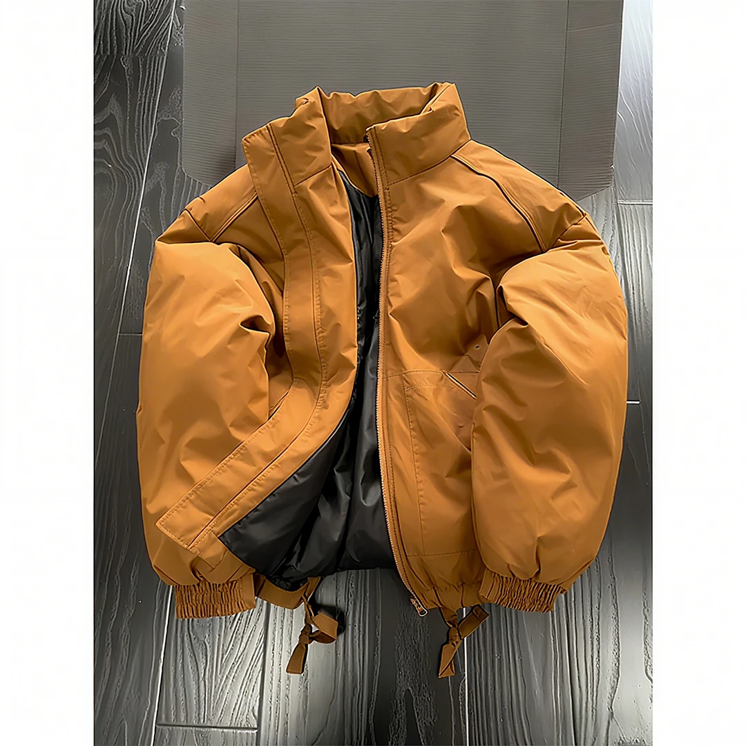 大码300斤美式复古飞行员夹克棉服男女冬季工装外套加厚立领棉袄2