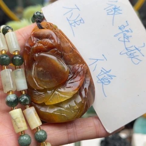 岫玉未镶嵌挂件挂件